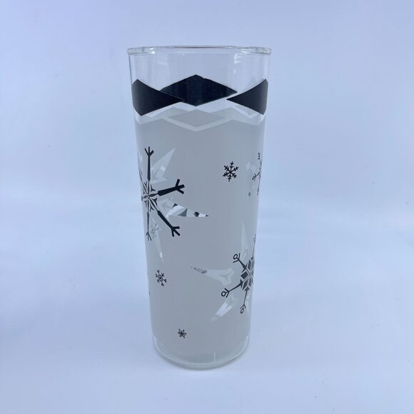 vintage mid century anchor hocking atomic snowflake highball tumbler set of 6 - Picture 4 of 5